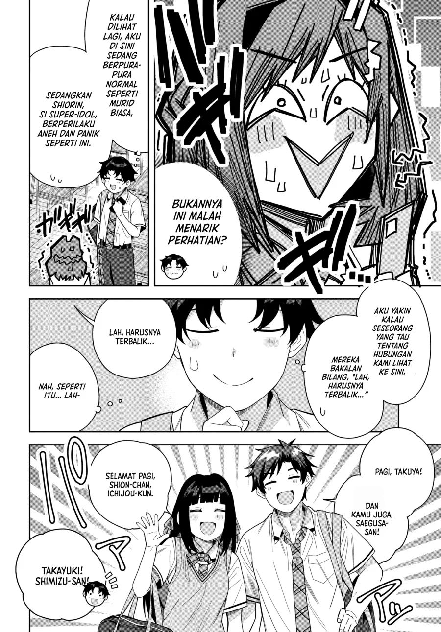 Classmate no Moto Idol ga, Tonikaku Kyodou Fushin Nan desu Chapter 24 Gambar 10