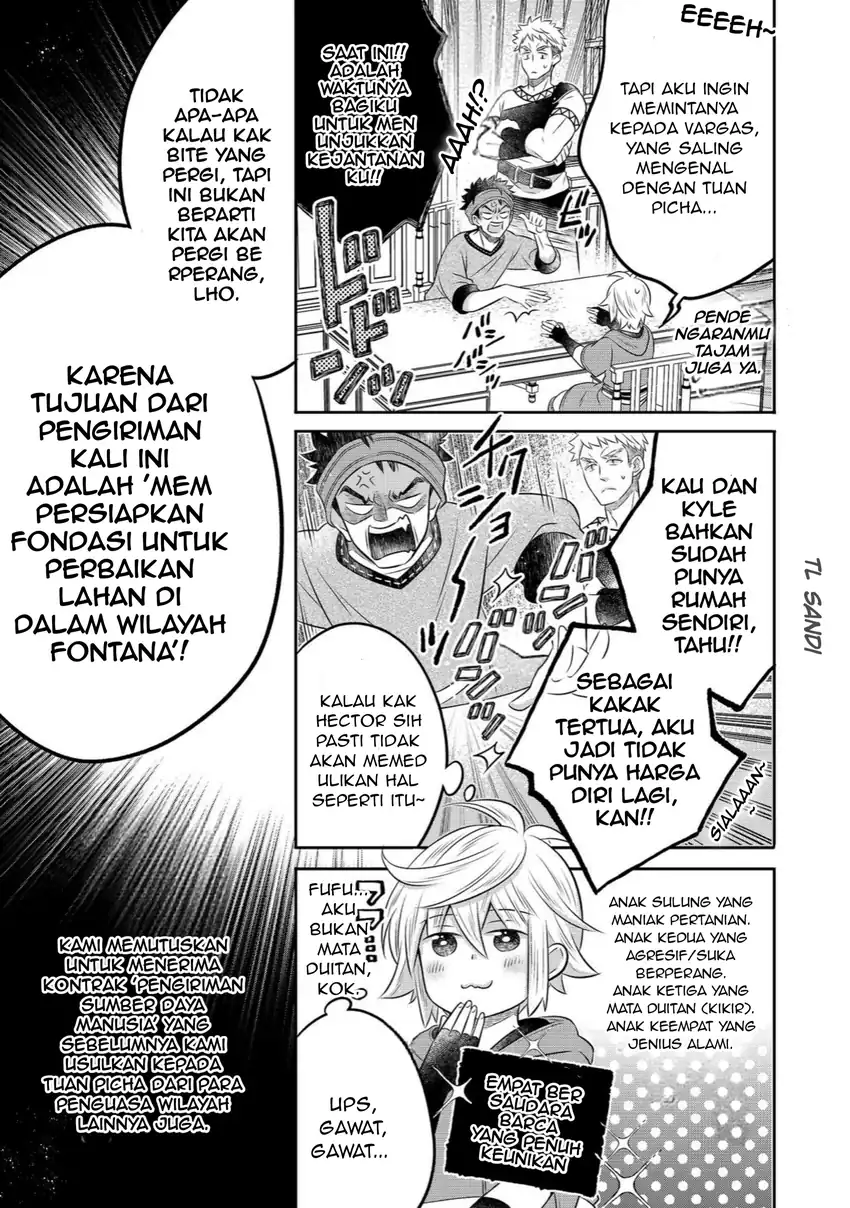 Isekai no Binbou Nouka ni Tensei Shitanode, Renga o Tsukutte Shiro o Tateru Koto ni Shimashita Chapter 35.1 Gambar 7