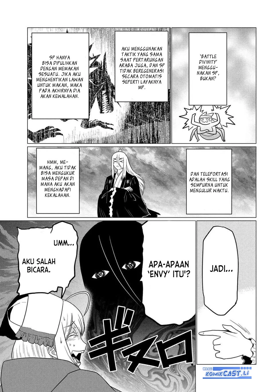 Kumo desu ga, Nani ka? Chapter 74.1 Gambar 7