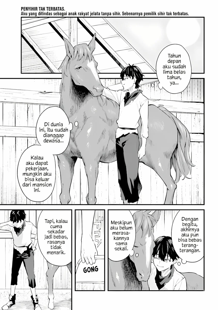 Mugen no Majutsu Shi Maryoku Nashi de Heimin no Ko to Hakugai Sareta Ore. Jitsuha Mugen no Maryoku Mochi Chapter 1 Gambar 20