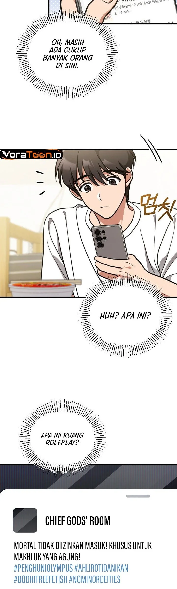 Offering Kimchi Cup Noodles to the Gods' Group Chat Chapter 1 Gambar 26