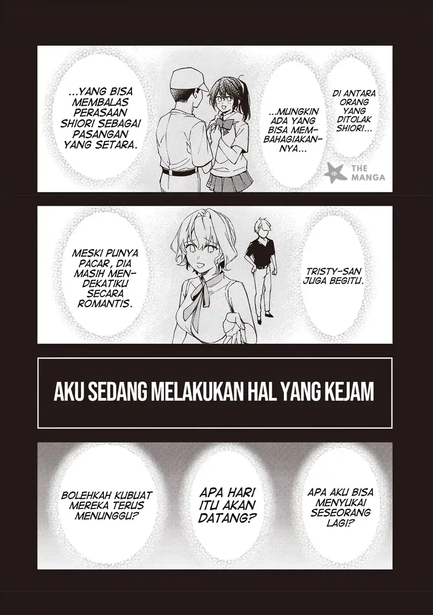Ore ni Trauma wo Ataeta Joshi-tachi ga Chirachira Mitekuru kedo, Zannen desu ga Teokure desu Chapter 36.1 Gambar 7