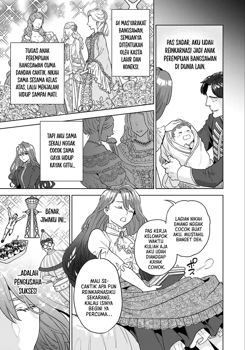 Shounin Reijou Agnes Henkyou ni Tsuihou Sareta Akuyaku Reijou wa Shousai o Hakki Shi Nariagaru Chapter 1 Gambar 14