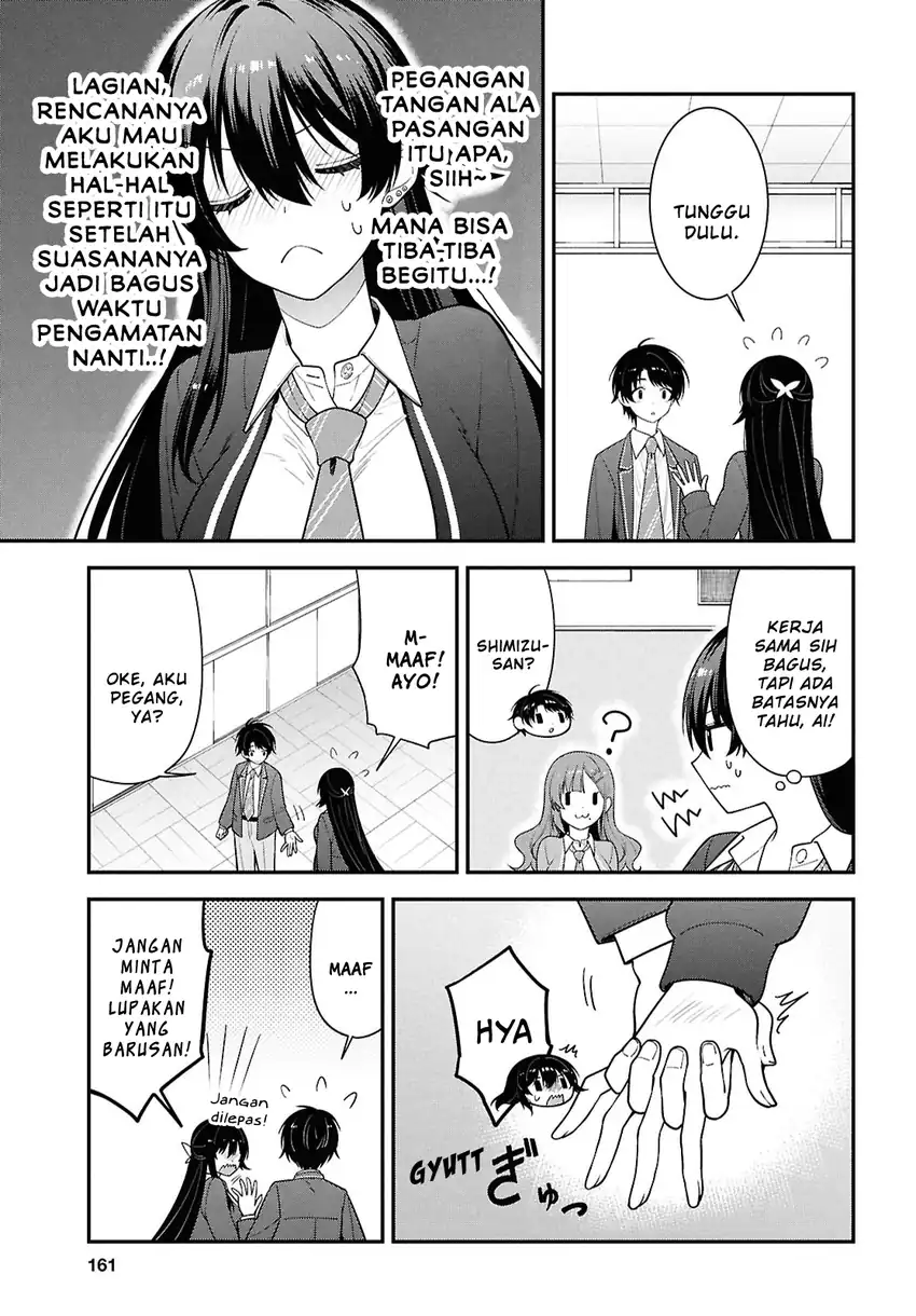 Tonari no Seki no Yankee Shimizu-san ga Kami o Kuroku Sometekita Chapter 14 - Halaman 11