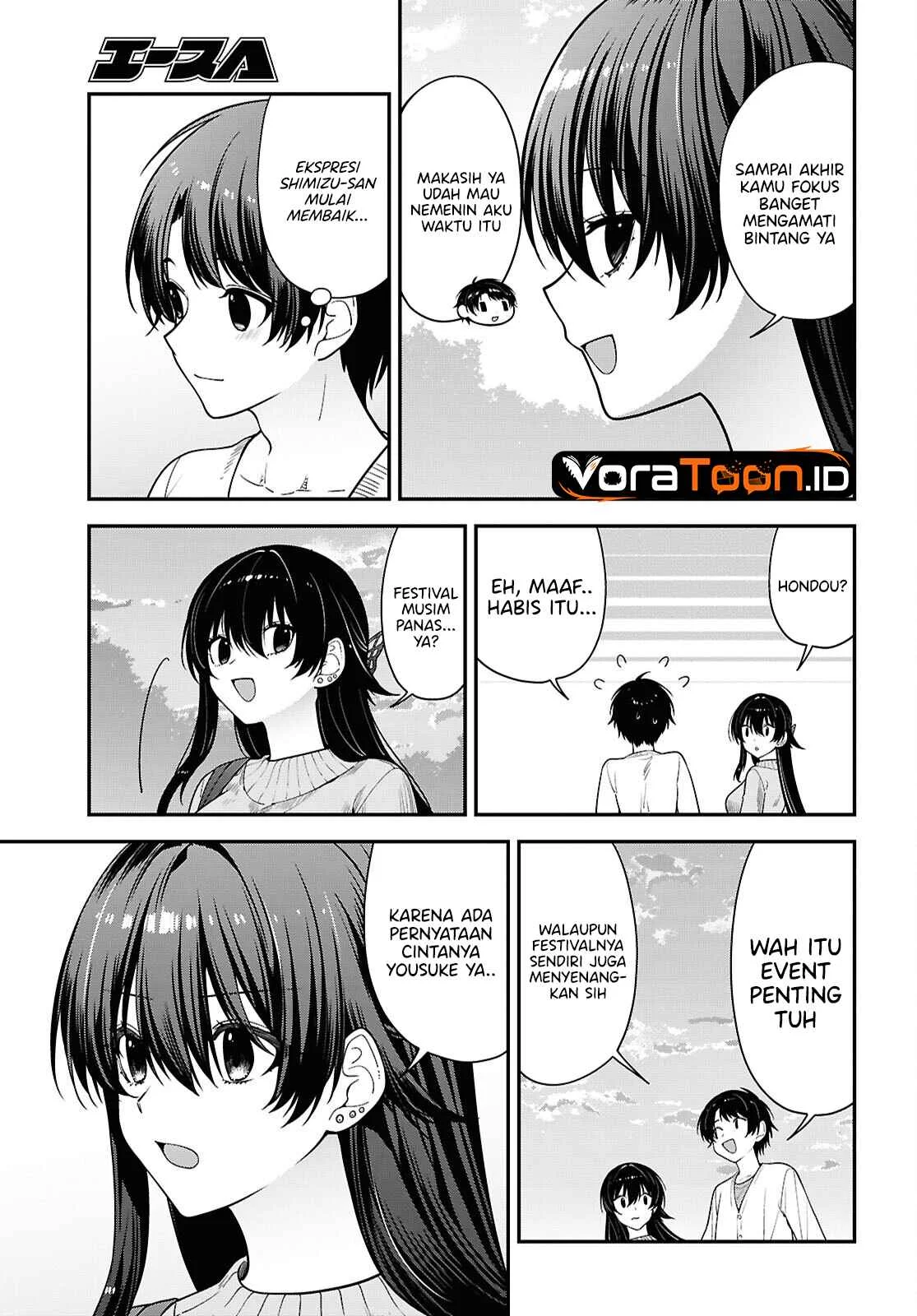 Tonari no Seki no Yankee Shimizu-san ga Kami o Kuroku Sometekita Chapter 22 Gambar 10