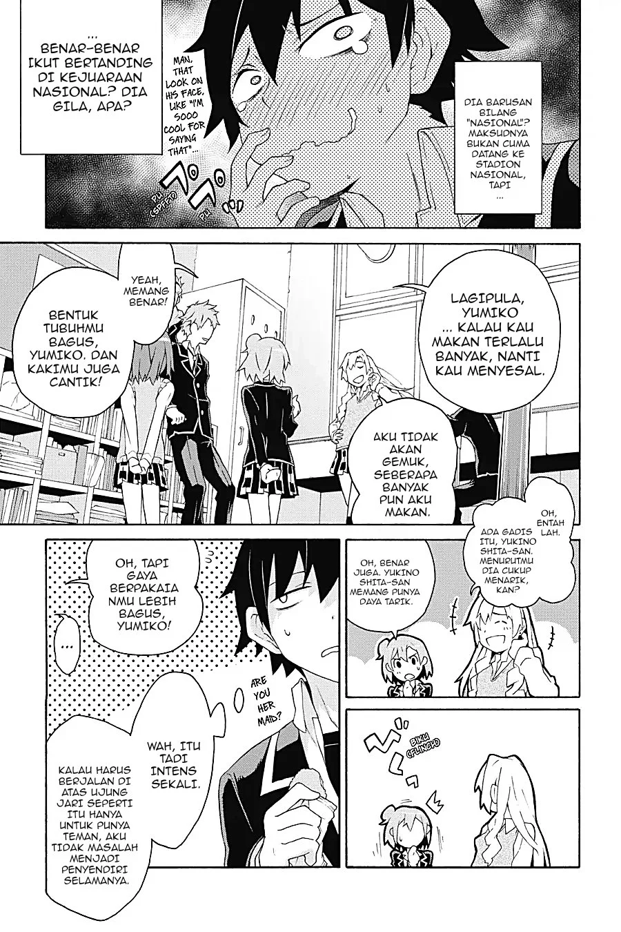 Yahari Ore no Seishun Love Come wa Machigatteiru @comic Chapter 4.1 Gambar 7
