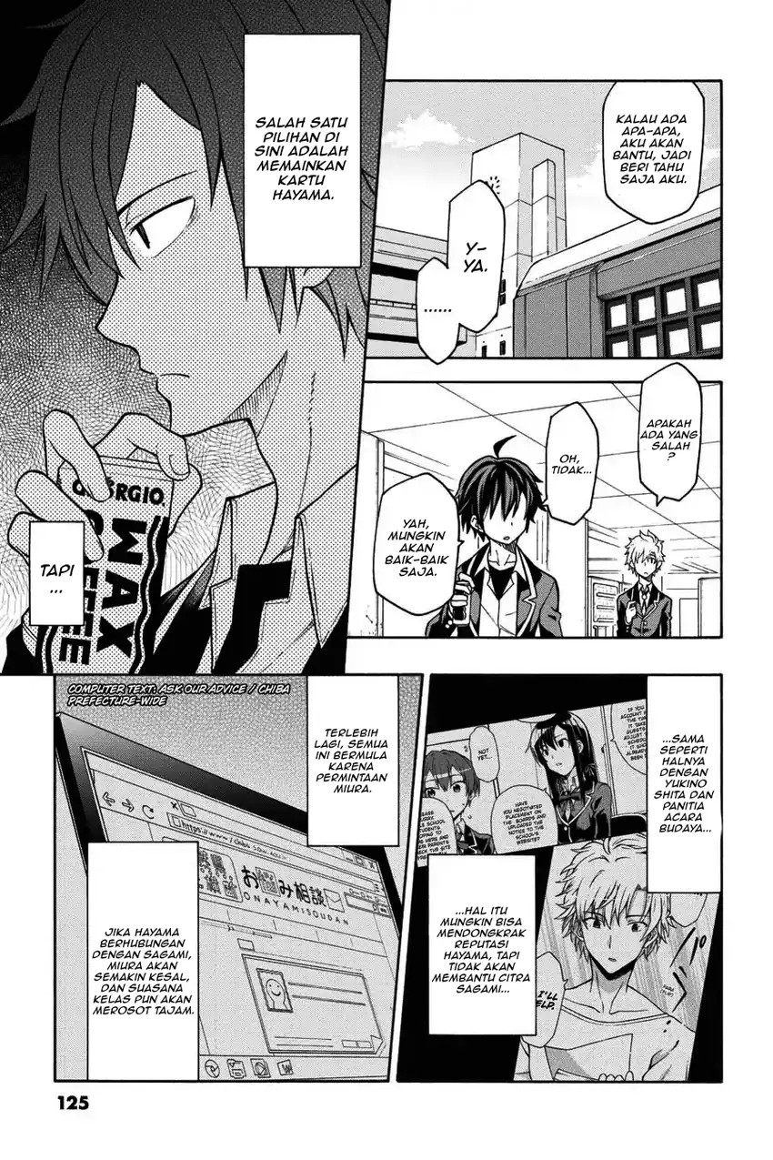 Yahari Ore no Seishun Love Come wa Machigatteiru @comic Chapter 45 Gambar 9