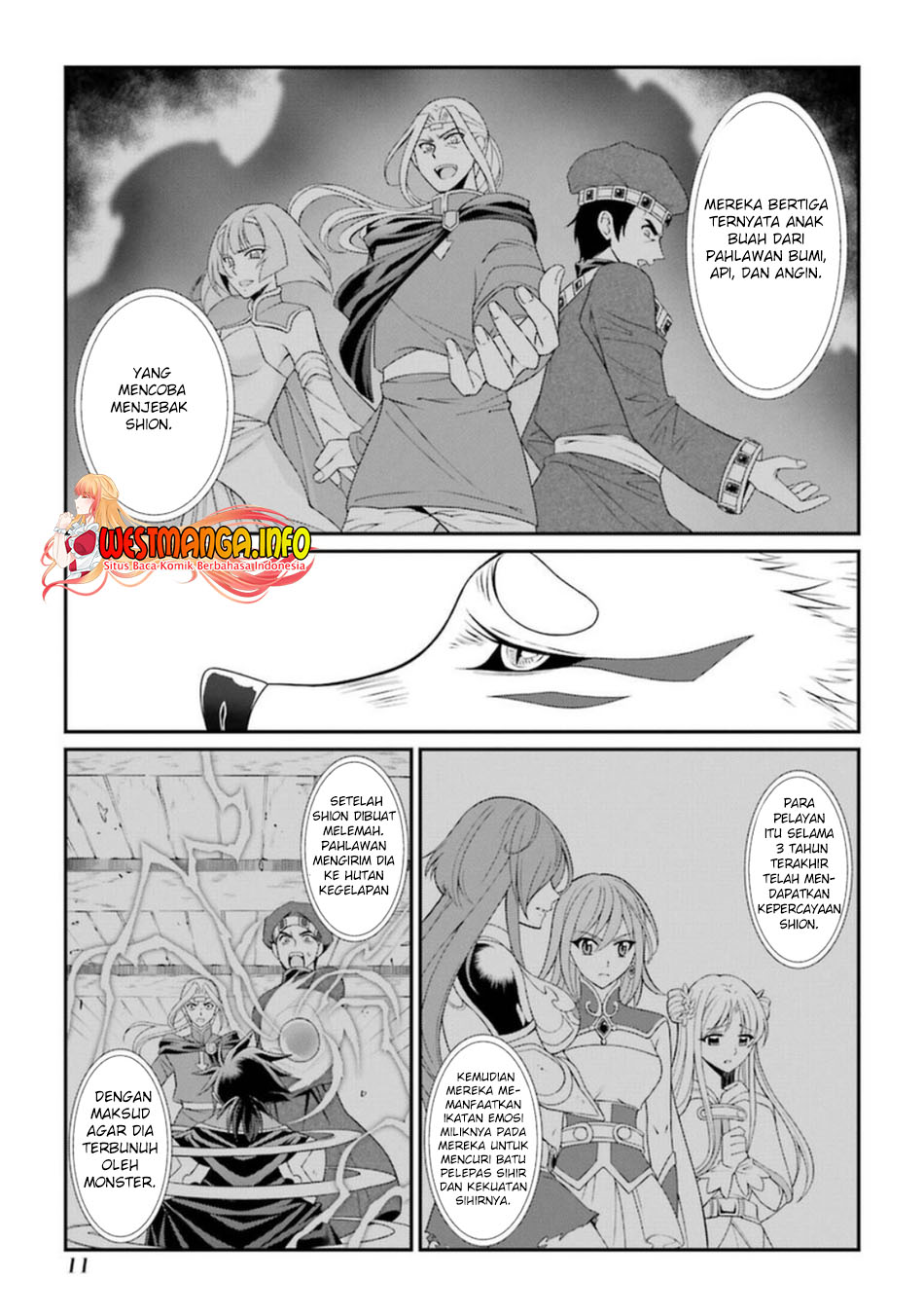 Shikkoku tsukai no saikyo yusha nakama zen’in ni uragira retanode saikyo no mamono Chapter 38 Gambar 11