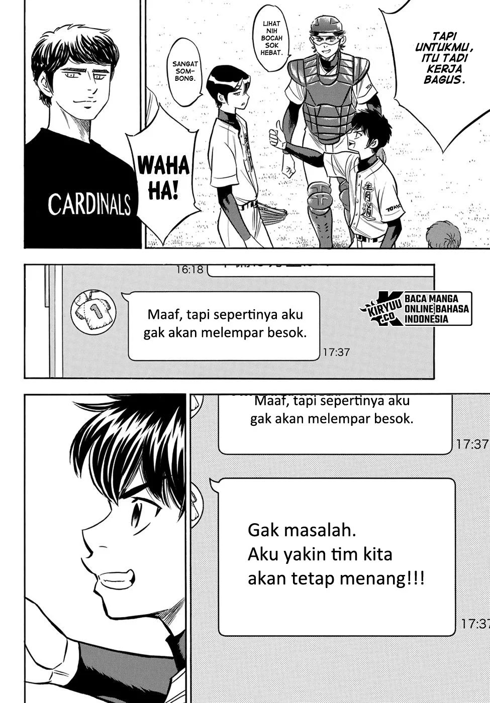 Diamond no Ace Act 2 Chapter 206 Gambar 7