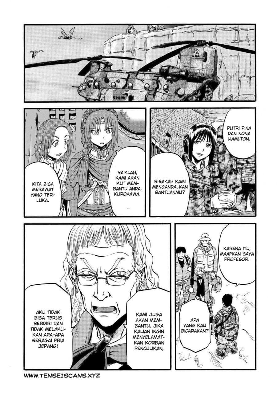 Gate – Jietai Kare no Chi nite Kaku Tatakeri Chapter 98 Gambar 12